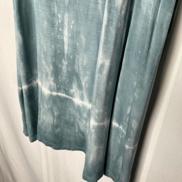 American Eagle Soft & Sexy Cage Neck Tie-Dye Tank Top Small Blue White Women's - Picture 5 of 9